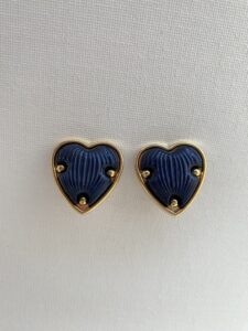 Σκουλαρίκι Vintage σχήμα καρδιάς